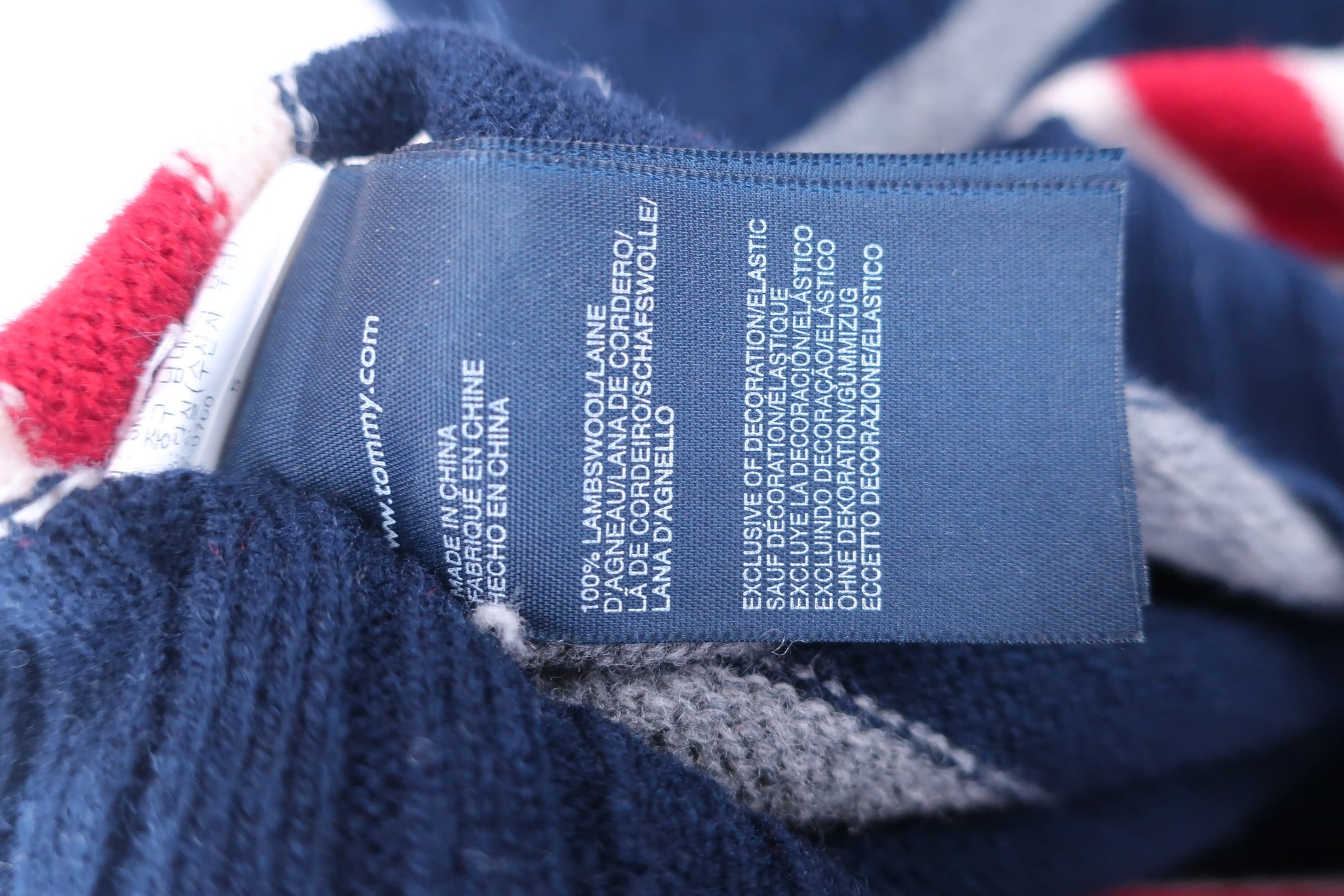 TOMMY HILFIGER GOLF(トミーヒルフィガーゴルフ) ニットブルゾン ネイビーボーダー メンズ XXL B-6