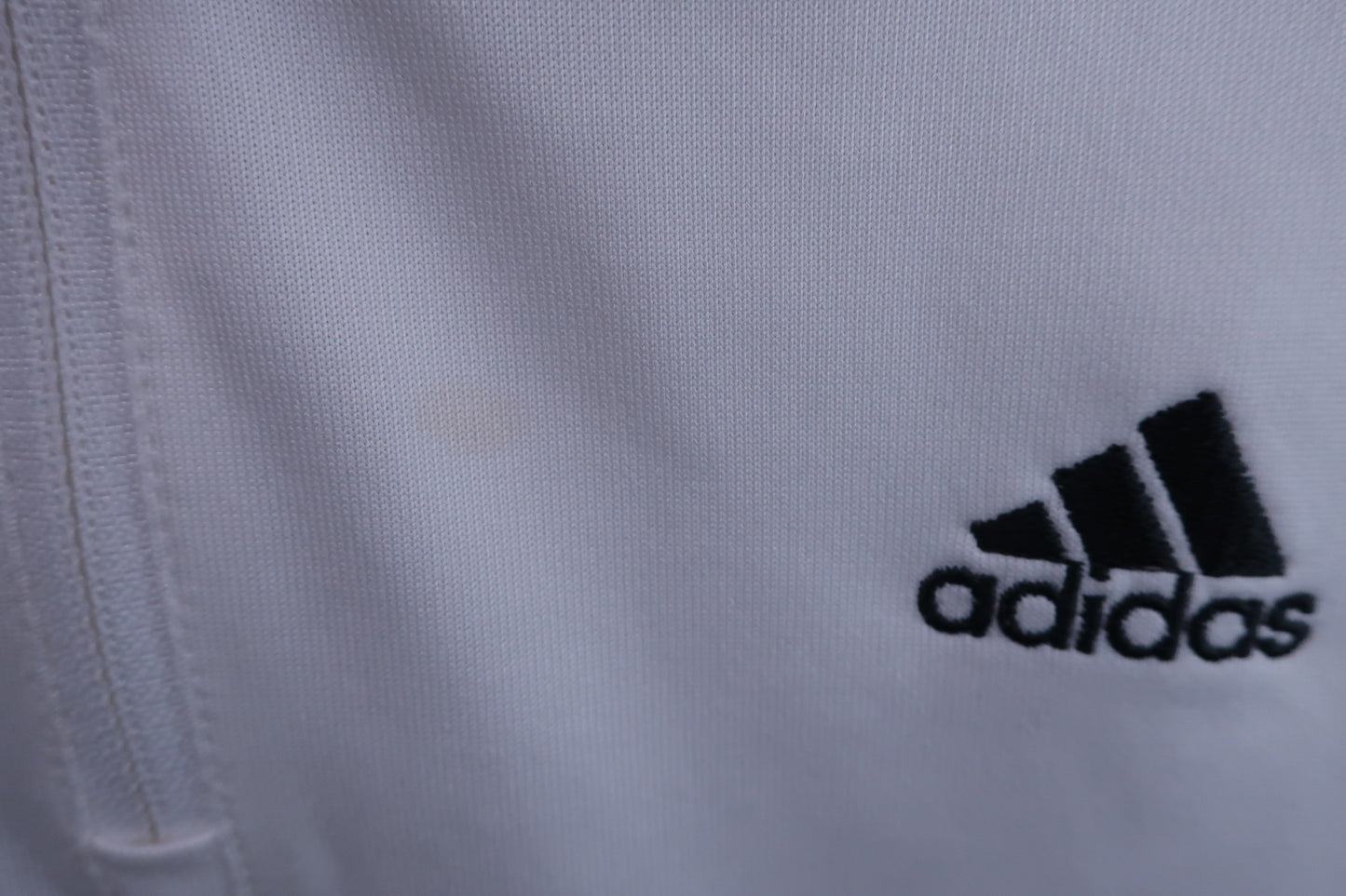 adidas(アディダス) ハーフジップシャツ 白 メンズ M B-3