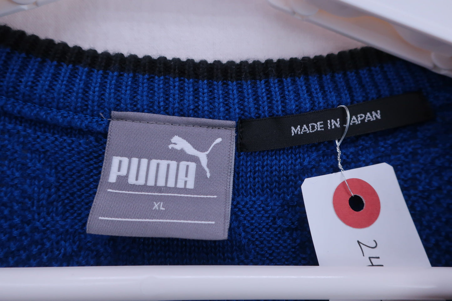 PUMA GOLF(プーマゴルフ) ニットベスト 青 メンズ XL A-2