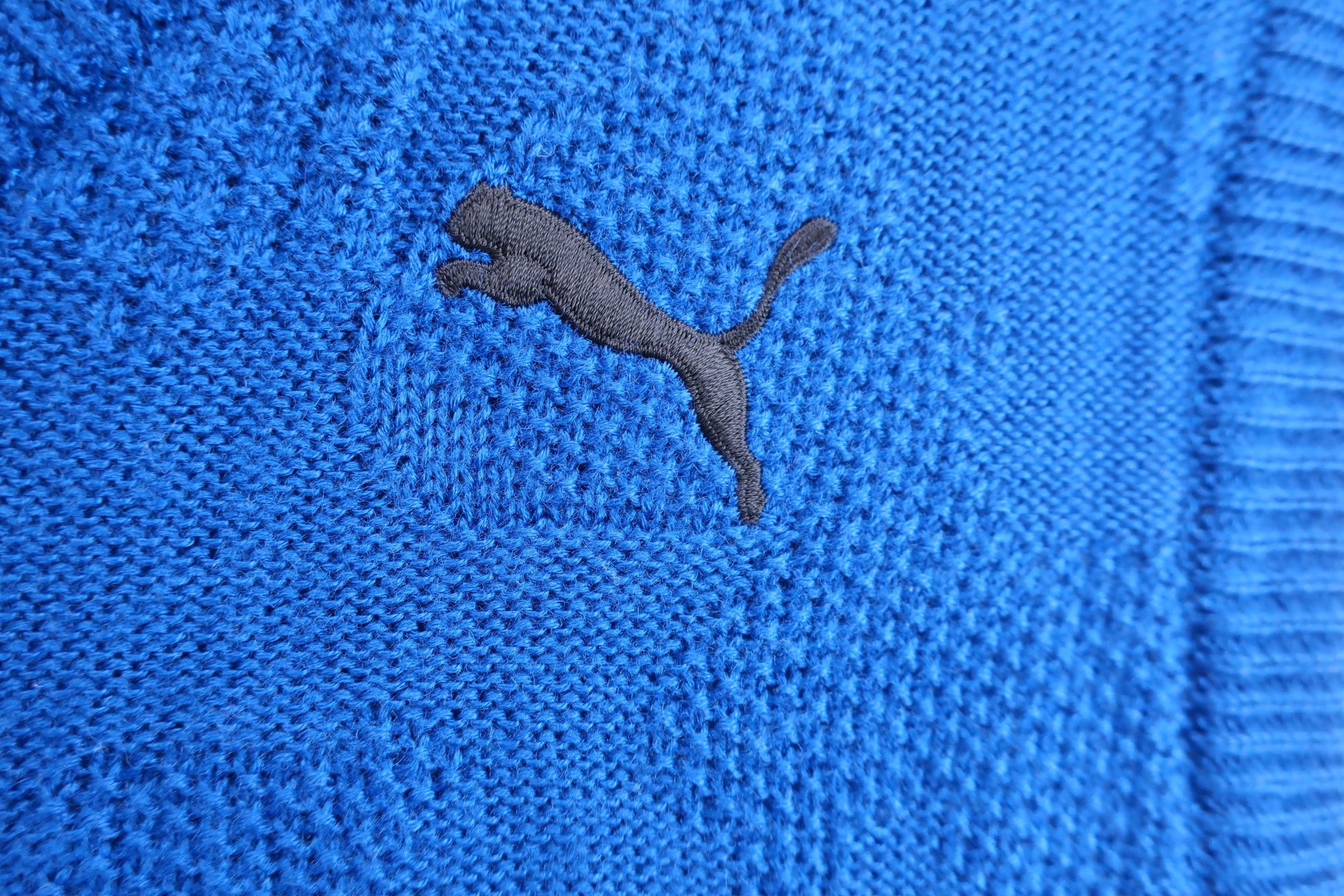 PUMA GOLF(プーマゴルフ) ニットベスト 青 メンズ XL A-3