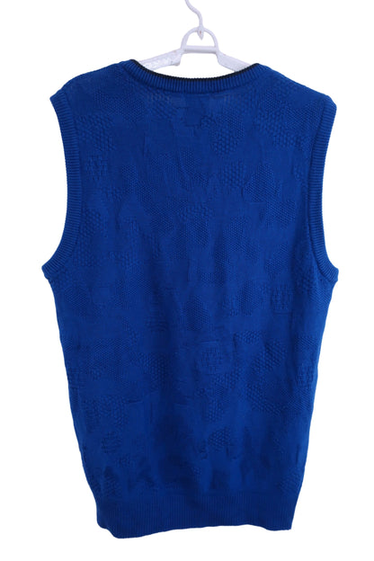 PUMA GOLF(プーマゴルフ) ニットベスト 青 メンズ XL A-5