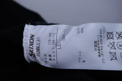 SRIXON(スリクソン) ニットベスト 黒 メンズ LL A-6