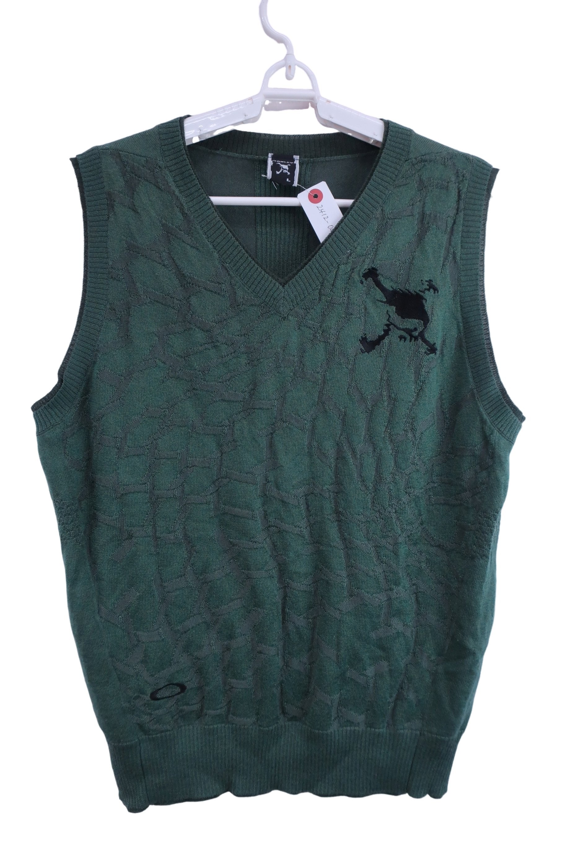 OAKLEY(オークリー) ニットベスト 緑 メンズ L A-1