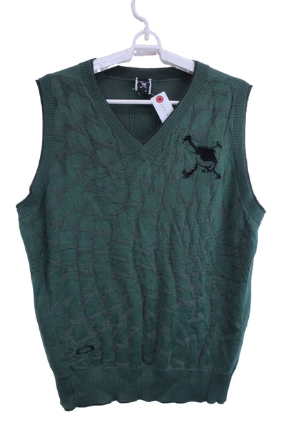 OAKLEY(オークリー) ニットベスト 緑 メンズ L A-1