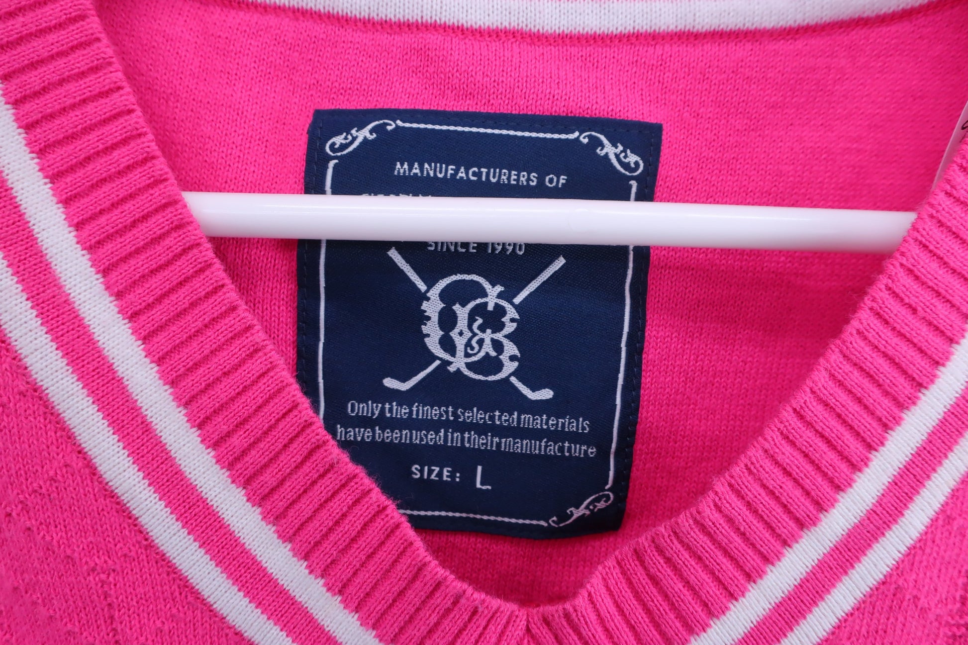 CUTTER&BUCK(カッター＆バック) ニットベスト ピンク メンズ L A-2