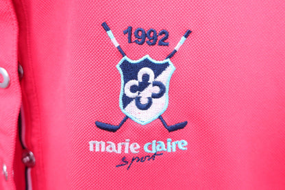 marie claire sport(マリ・クレール・スポーツ) ポロシャツ 赤 レディース L A-2