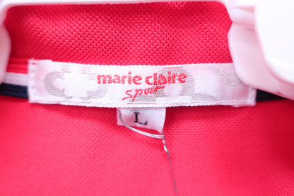 marie claire sport(マリ・クレール・スポーツ) ポロシャツ 赤 レディース L A-3