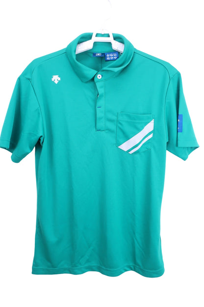 DESCENTE GOLF(デサントゴルフ) ポロシャツ 緑 メンズ M A-1