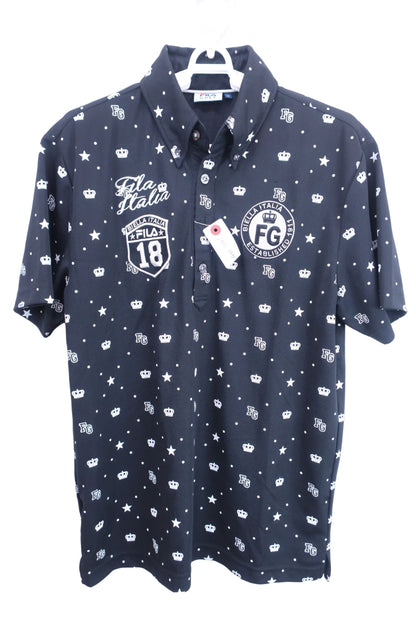 FILA GOLF(フィラゴルフ) ポロシャツ 黒 メンズ M A-1