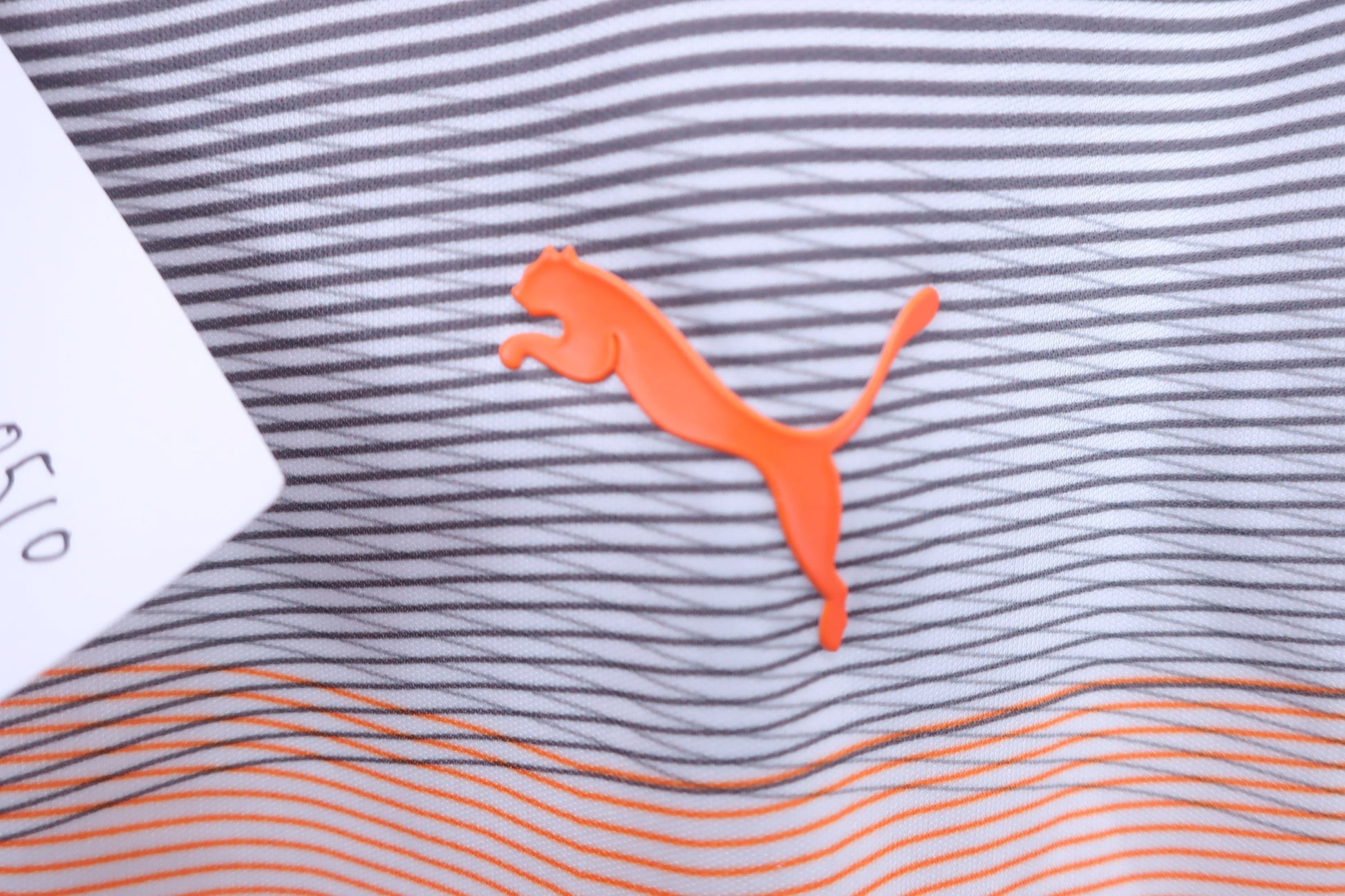 PUMA GOLF(プーマゴルフ) ポロシャツ 白オレンジグレー メンズ M B-2