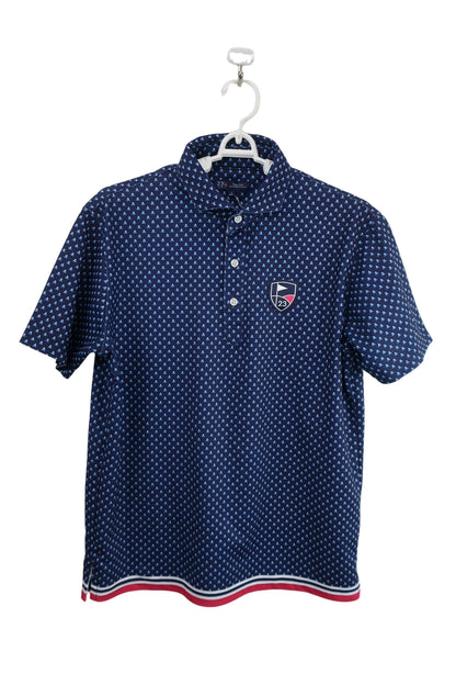 23区 GOLF(23区ゴルフ) ポロシャツ 青総柄 メンズ L A-1