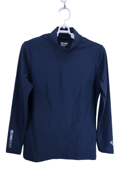 BEAMS GOLF(ビームスゴルフ) モックネックシャツ ネイビー レディース L A-1