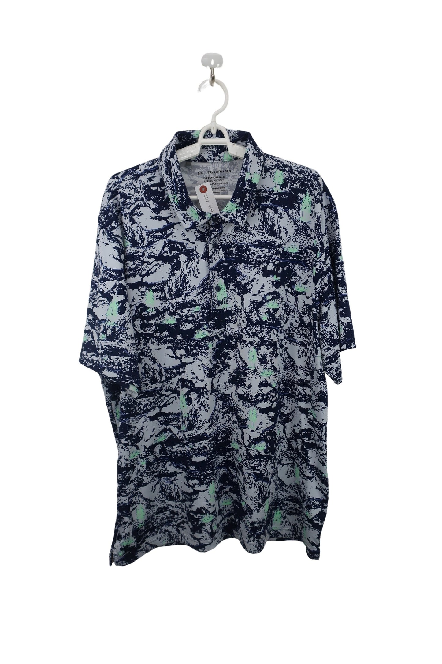 UNDER ARMOUR(アンダーアーマー) ポロシャツ 青系総柄 メンズ 3XL A-1