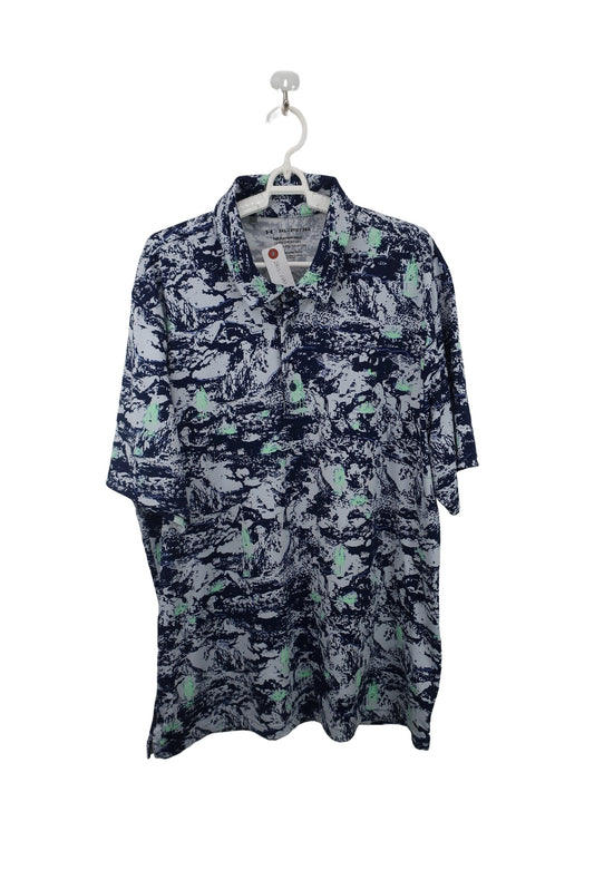UNDER ARMOUR(アンダーアーマー) ポロシャツ 青系総柄 メンズ 3XL A-1