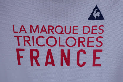 le coq sportif(ルコックスポルティフ) 半袖モックネックシャツ 白 レディース M A-2