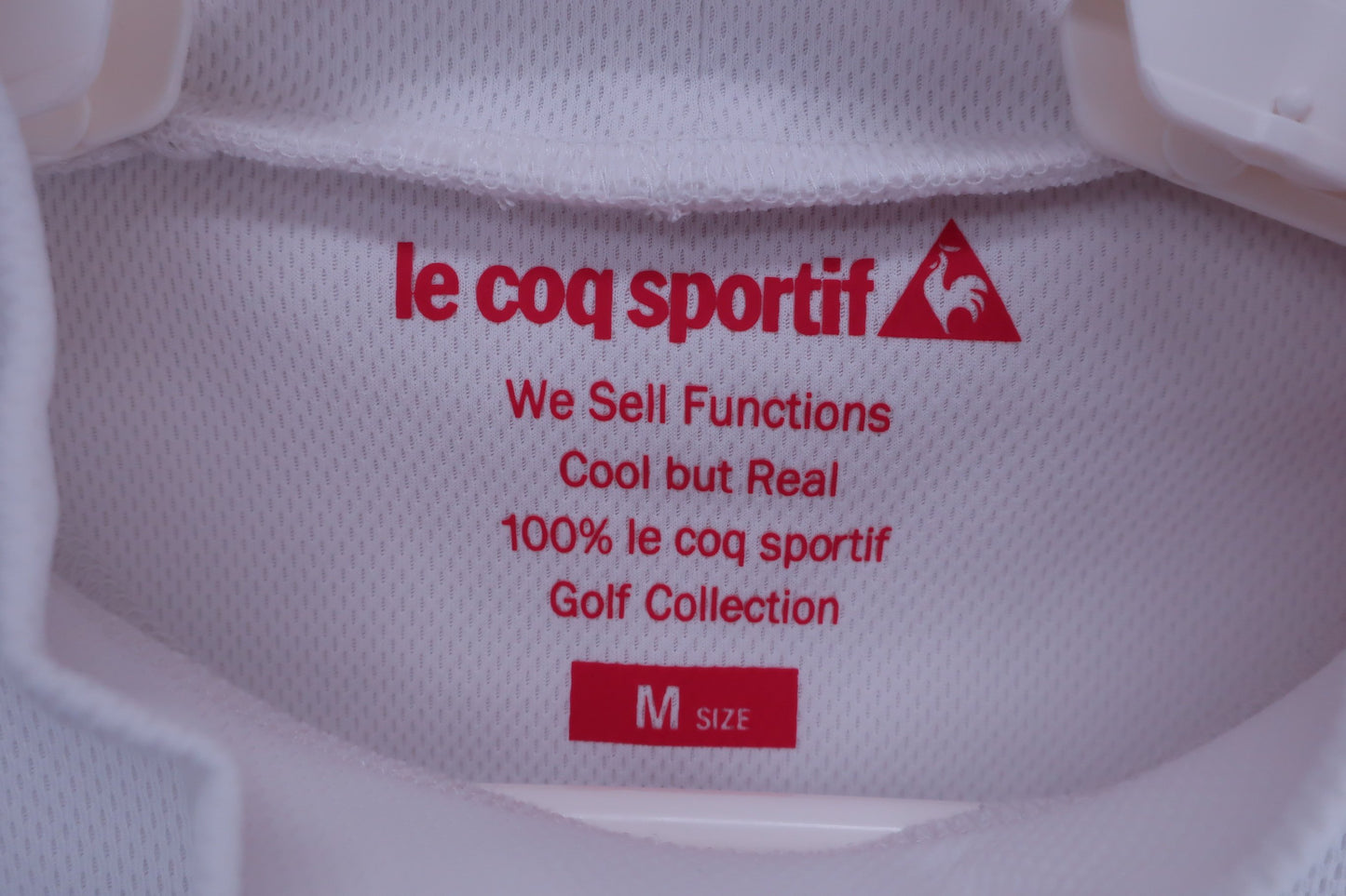 le coq sportif(ルコックスポルティフ) 半袖モックネックシャツ 白 レディース M A-3