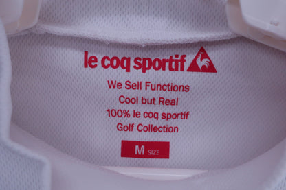 le coq sportif(ルコックスポルティフ) 半袖モックネックシャツ 白 レディース M A-3