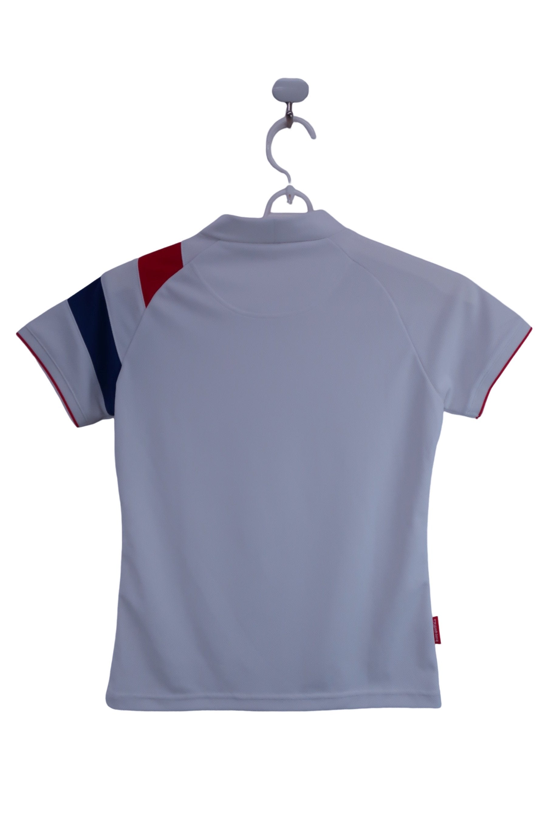 le coq sportif(ルコックスポルティフ) 半袖モックネックシャツ 白 レディース M A-5