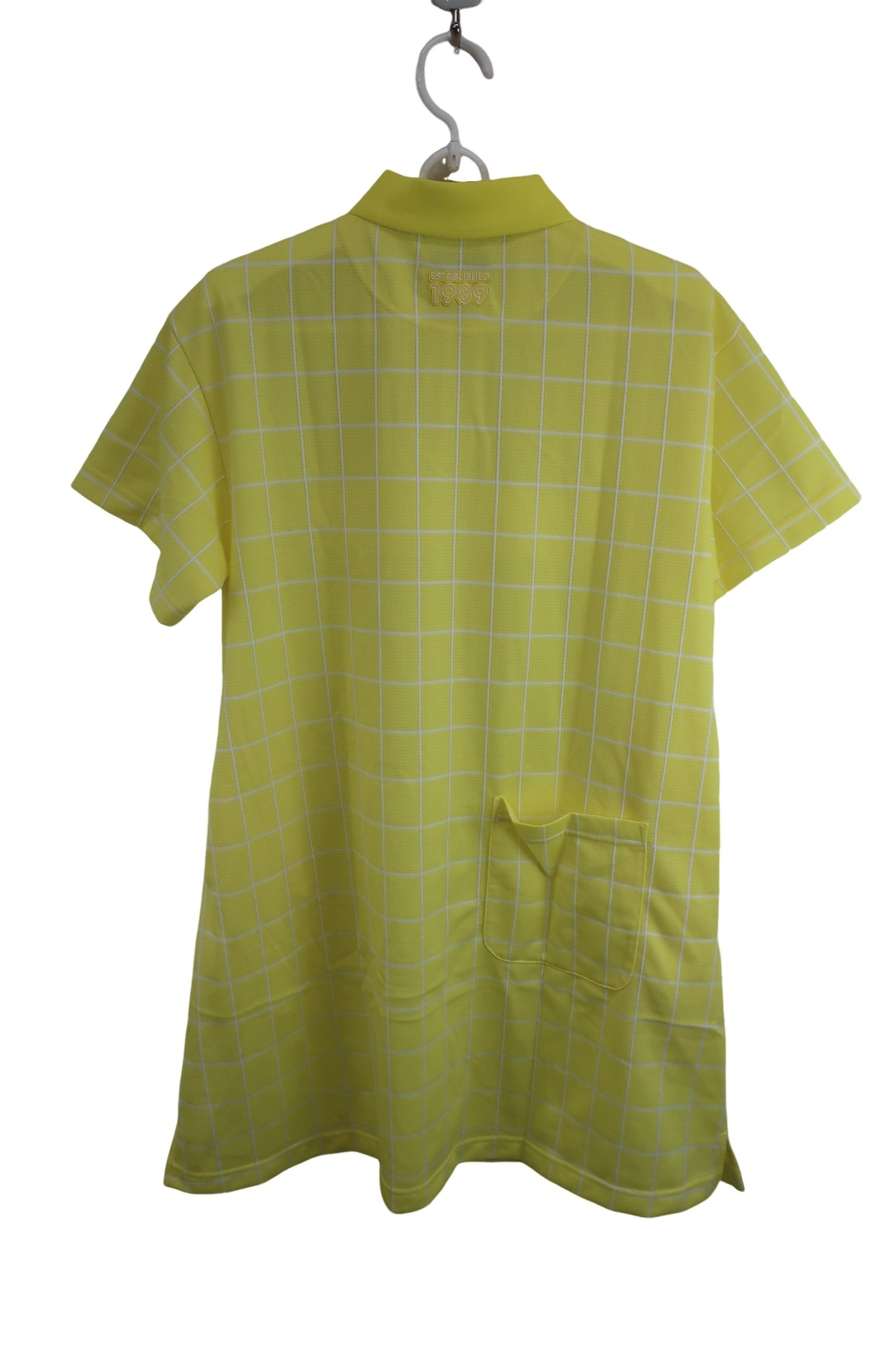 PEARLY GATES(パーリーゲイツ) ウィンドペンガンビート 半袖ポロワンピース 黄色チェック レディース 0 055-4124514 A-5