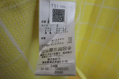 PEARLY GATES(パーリーゲイツ) ウィンドペンガンビート 半袖ポロワンピース 黄色チェック レディース 0 055-4124514 A-7