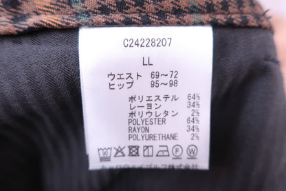 Callaway(キャロウェイ) チェックスカート ブラウン レディース LL C24228207 A-4