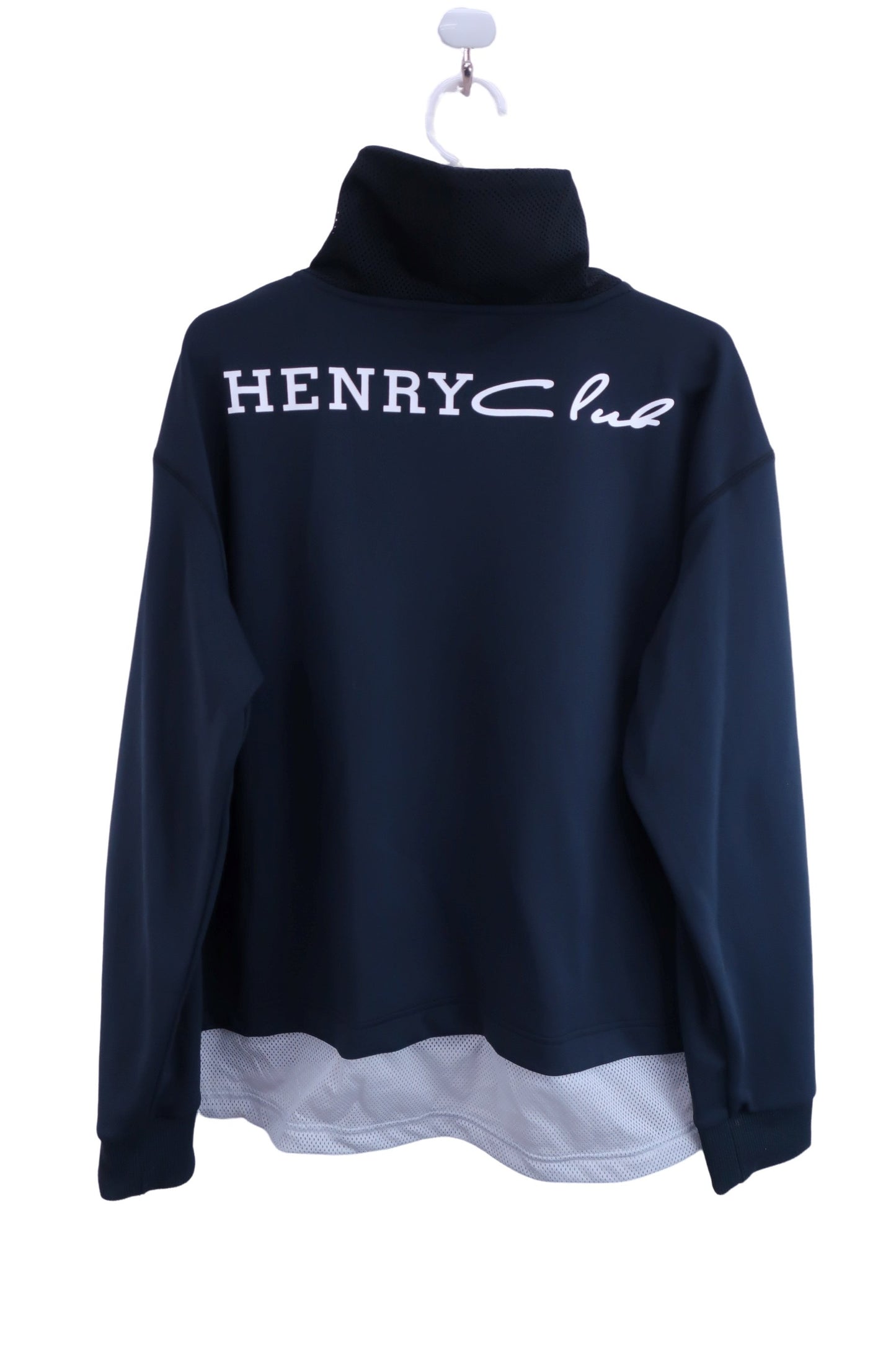 HENRY Club 長袖モックネックシャツ 黒 レディース 40 A-3
