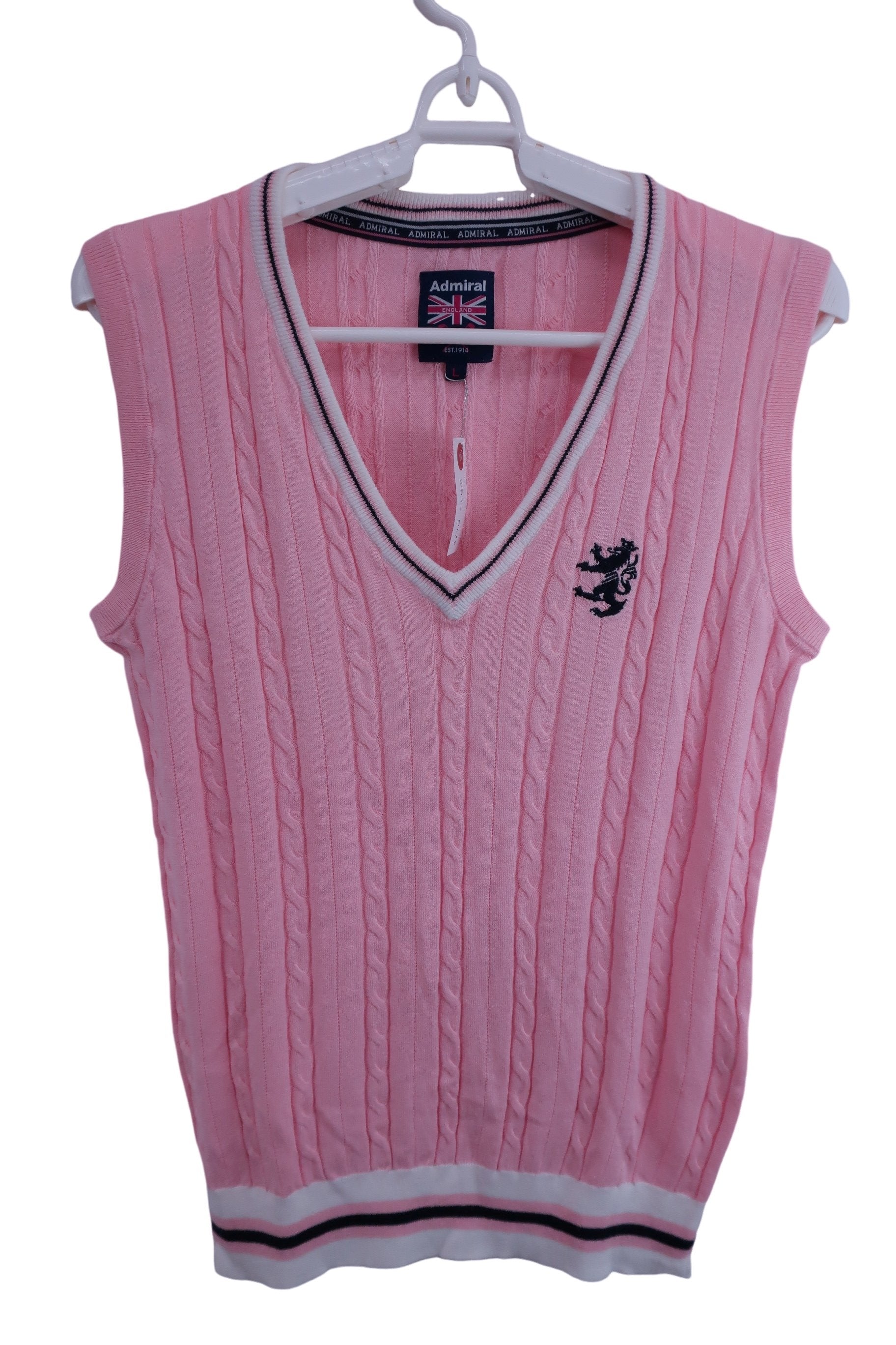 Admiral(アドミラル) ニットベスト ピンク レディース L B-1