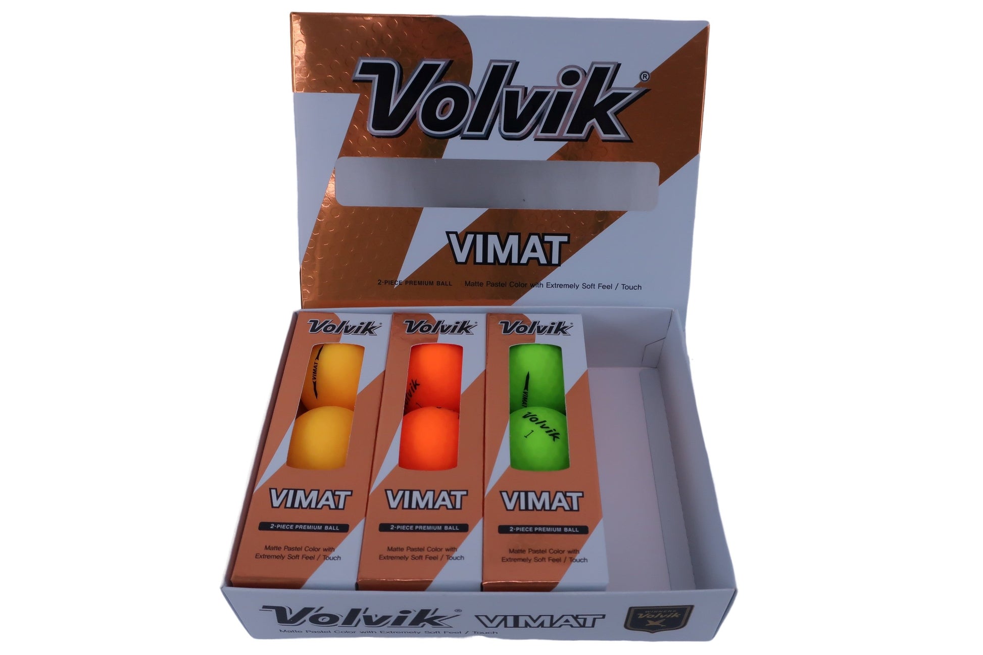 VOLVIK(ボルビック) ゴルフボール カラフル 3スリーブ VIMAT N-1