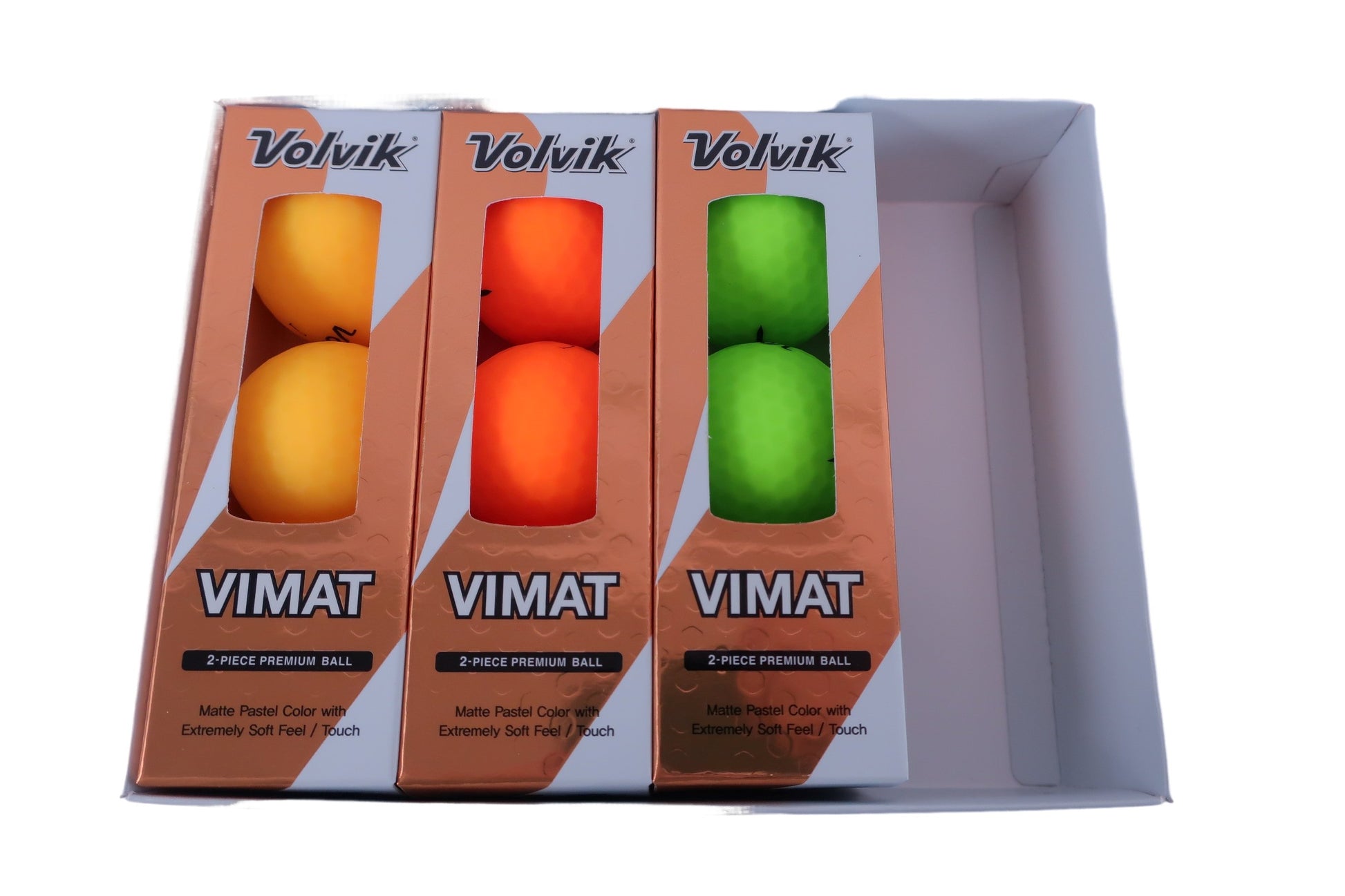 VOLVIK(ボルビック) ゴルフボール カラフル 3スリーブ VIMAT N-2