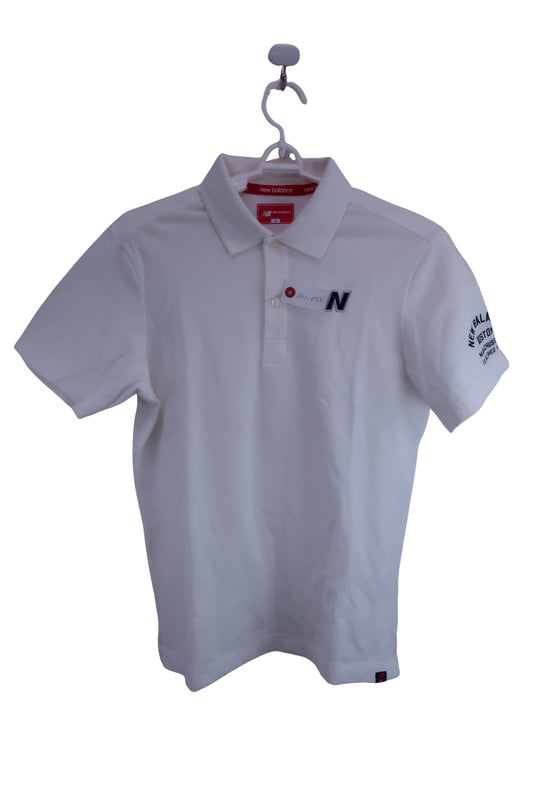 New Balance golf(ニューバランスゴルフ) ポロシャツ 白 メンズ 5 012-8160006 B-1