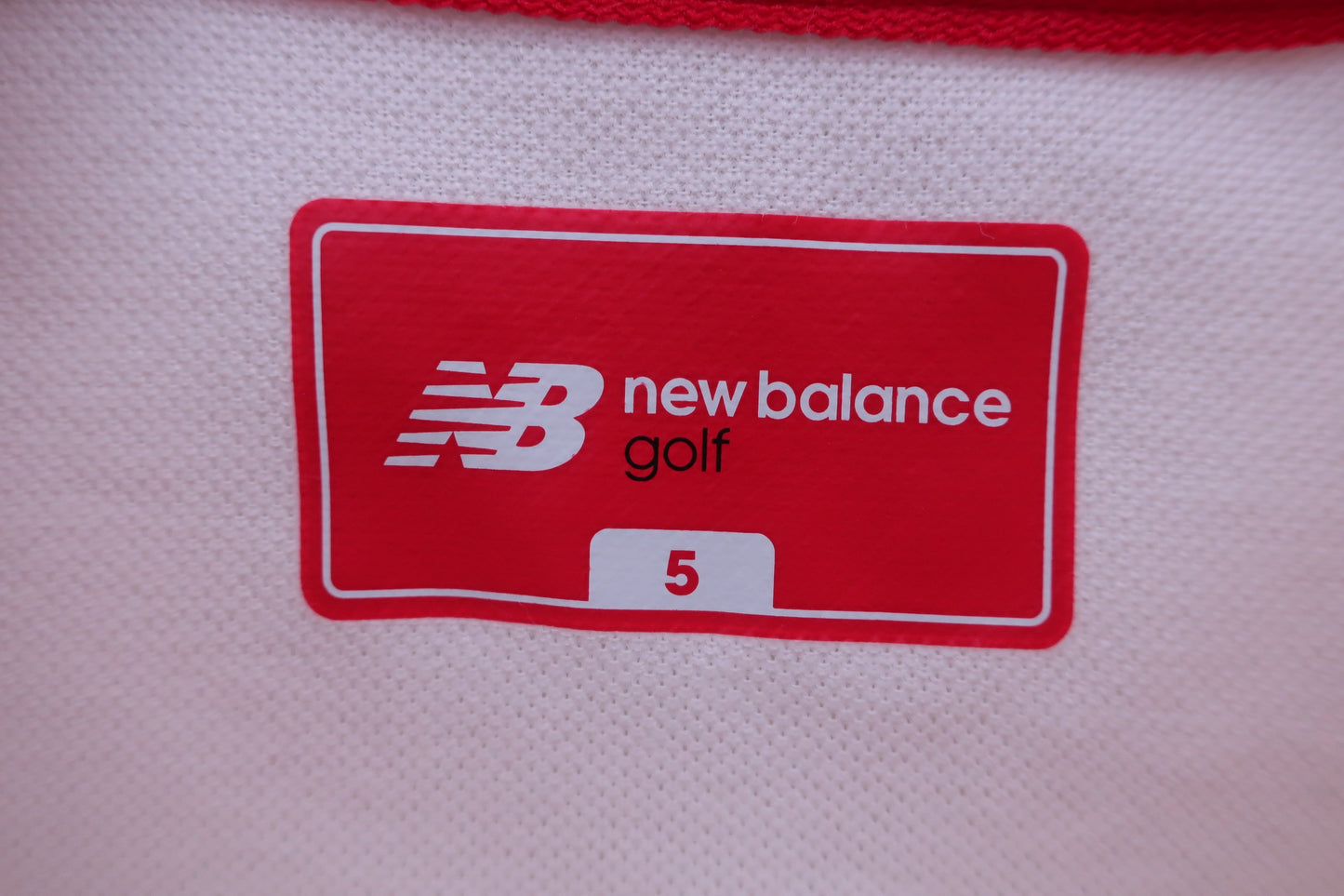New Balance golf(ニューバランスゴルフ) ポロシャツ 白 メンズ 5 012-8160006 B-4