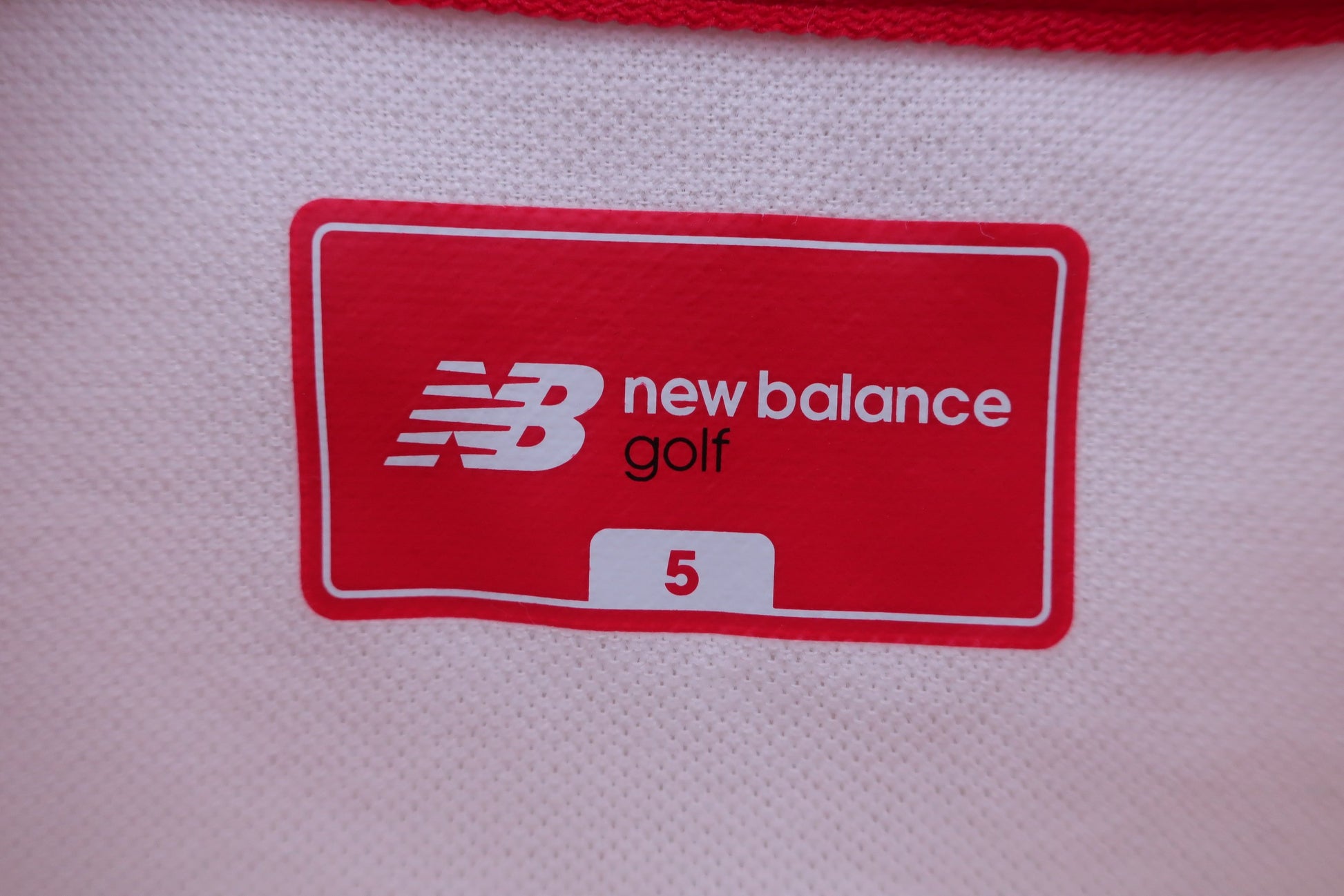 New Balance golf(ニューバランスゴルフ) ポロシャツ 白 メンズ 5 012-8160006 B-4
