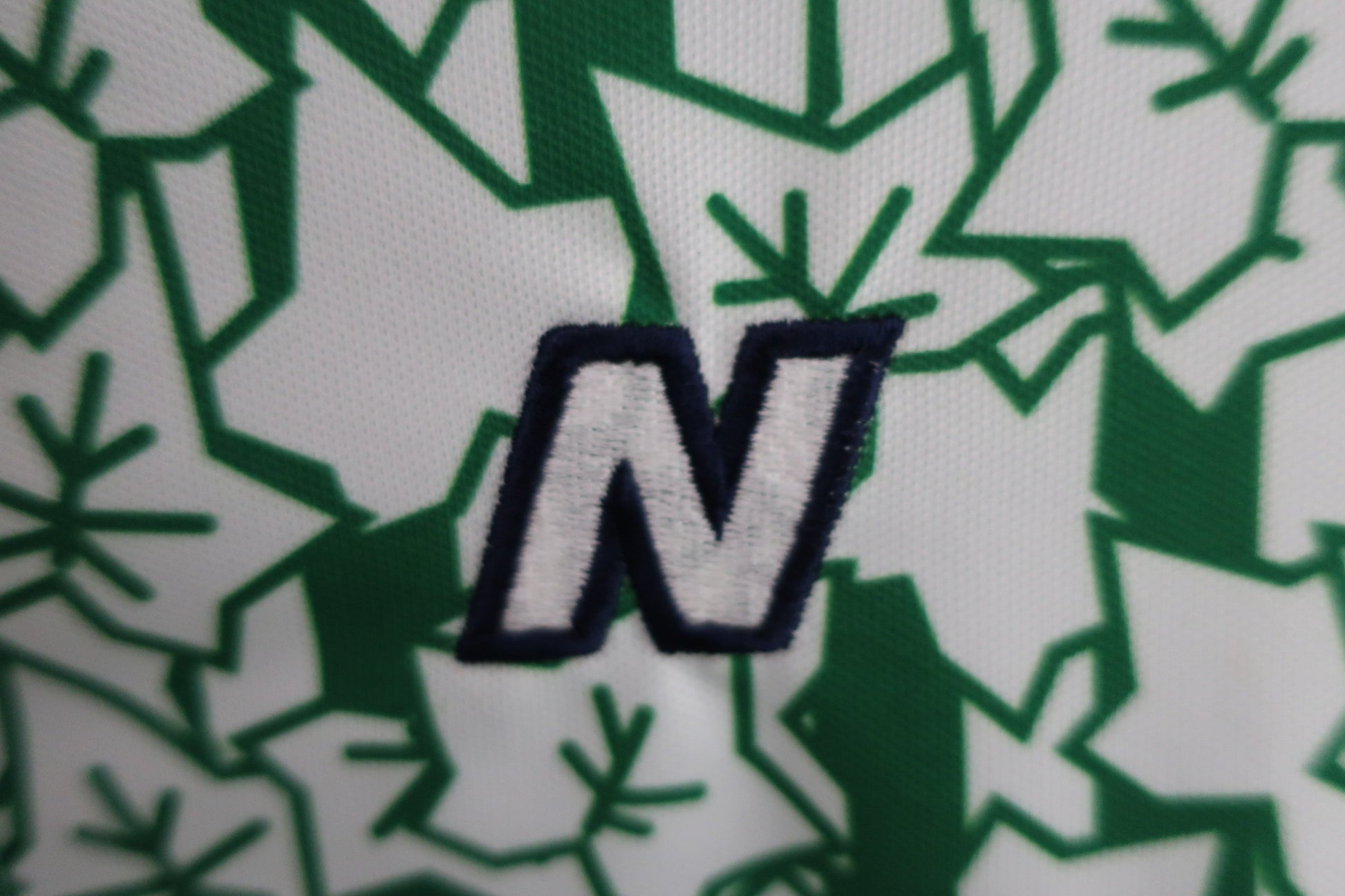 New Balance golf(ニューバランスゴルフ) ポロシャツ 白緑総柄 メンズ 4 012-7268004 A-2
