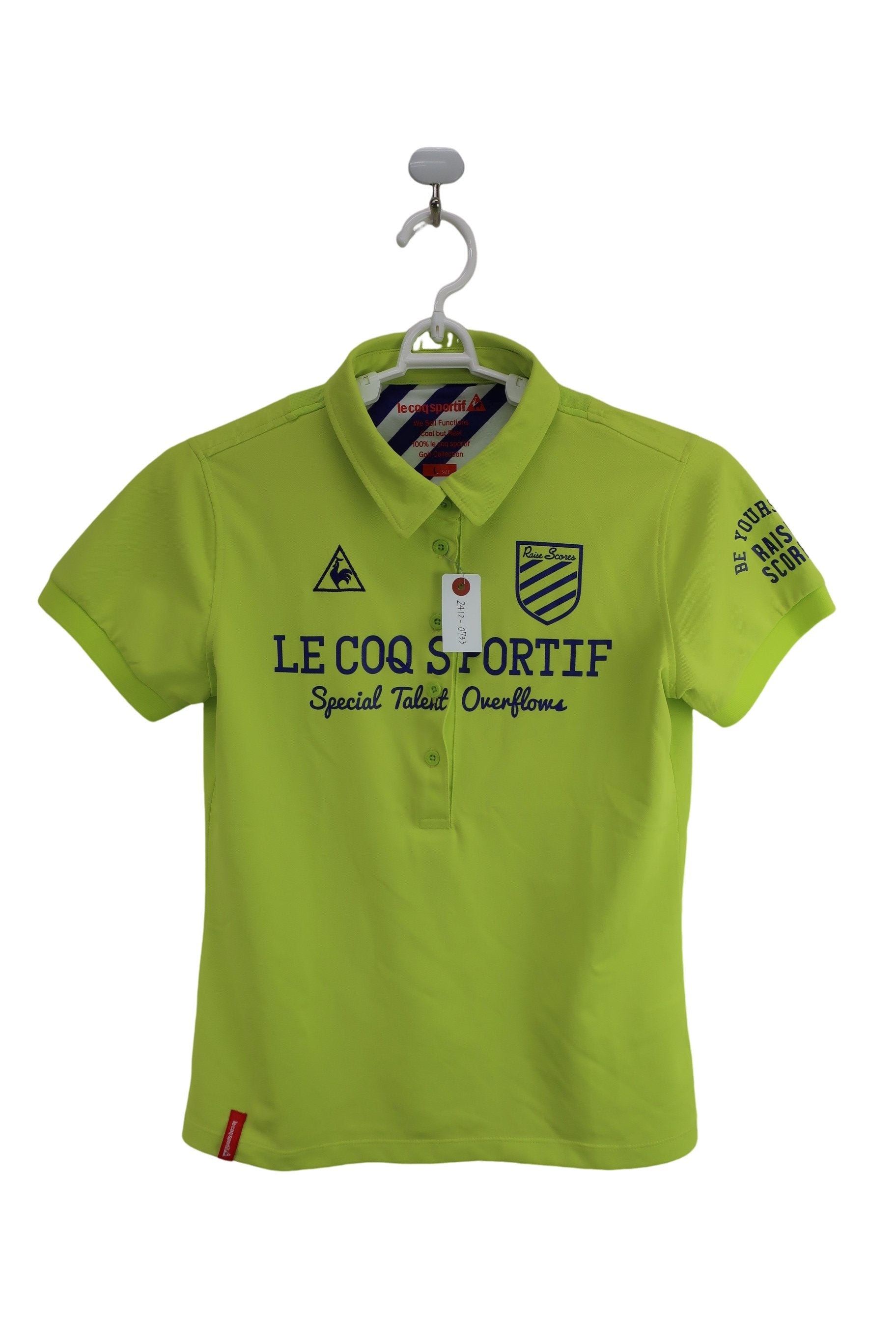 le coq sportif(ルコックスポルティフ) ポロシャツ 黄色 レディース L A-1