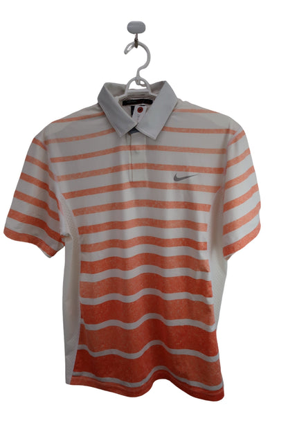NIKE GOLF(ナイキゴルフ) ポロシャツ 白オレンジ メンズ M A-1