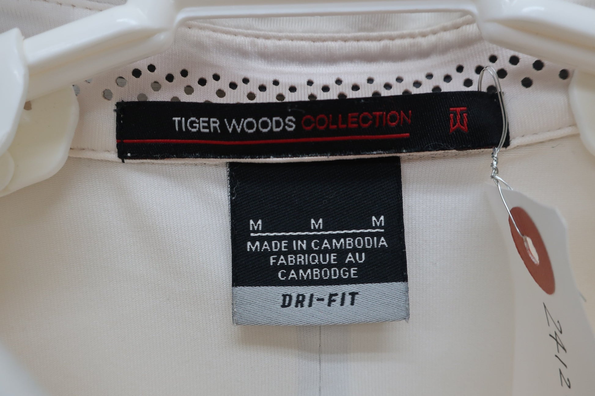 NIKE GOLF(ナイキゴルフ) ポロシャツ 白オレンジ メンズ M A-3