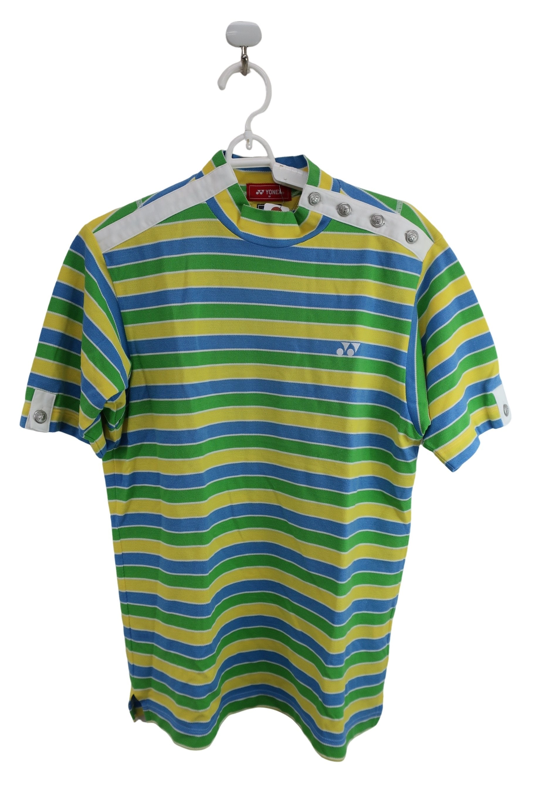 YONEX(ヨネックス) ハイネックシャツ カラフルボーダー メンズ M A-1