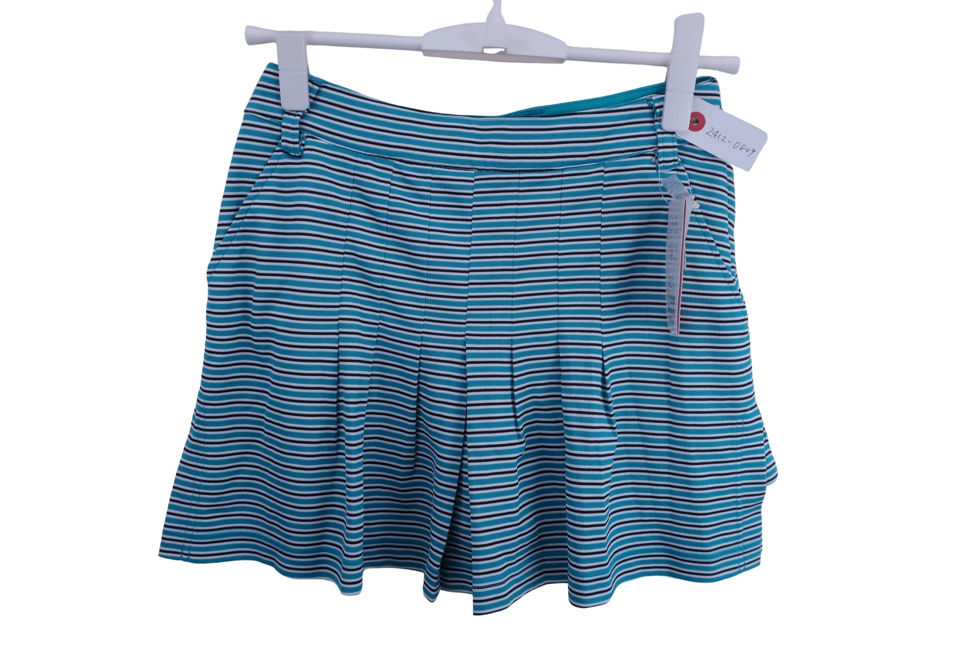 VIVA HEART(ビバハート) スカート 緑系ボーダー レディース 38 012-77543 N-1