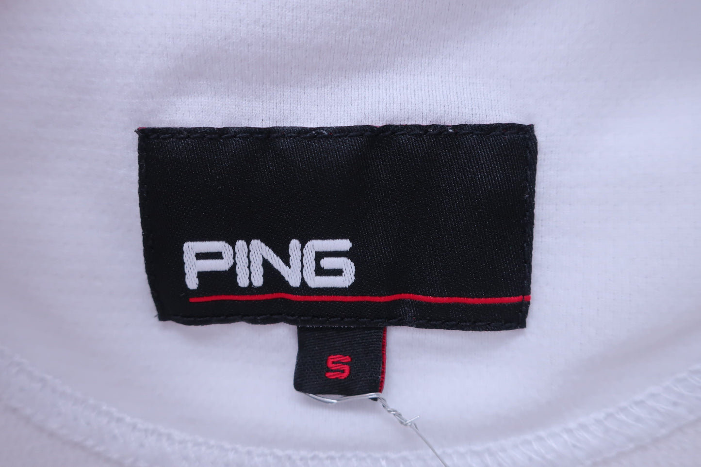 PING(ピン) 半袖モックネックシャツ 白 レディース S A-3