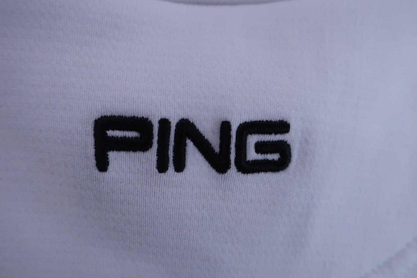 PING(ピン) 半袖モックネックシャツ 白 レディース S A-6