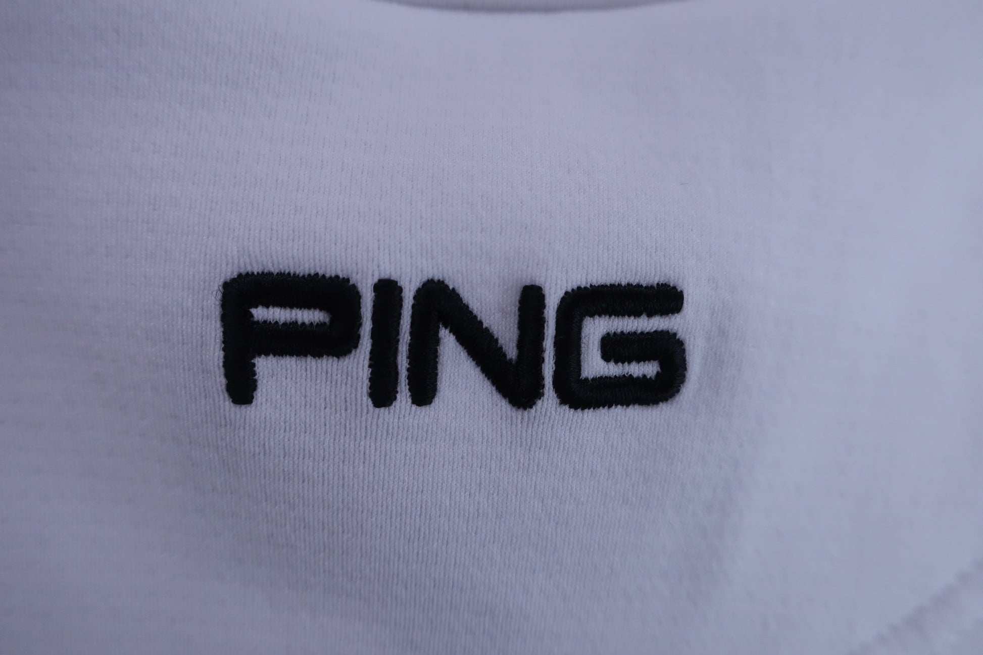 PING(ピン) 半袖モックネックシャツ 白 レディース S A-6