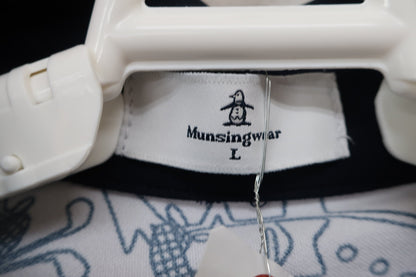 Munsingwear(マンシングウェア) ワンピース 白ネイビー レディース L A-3