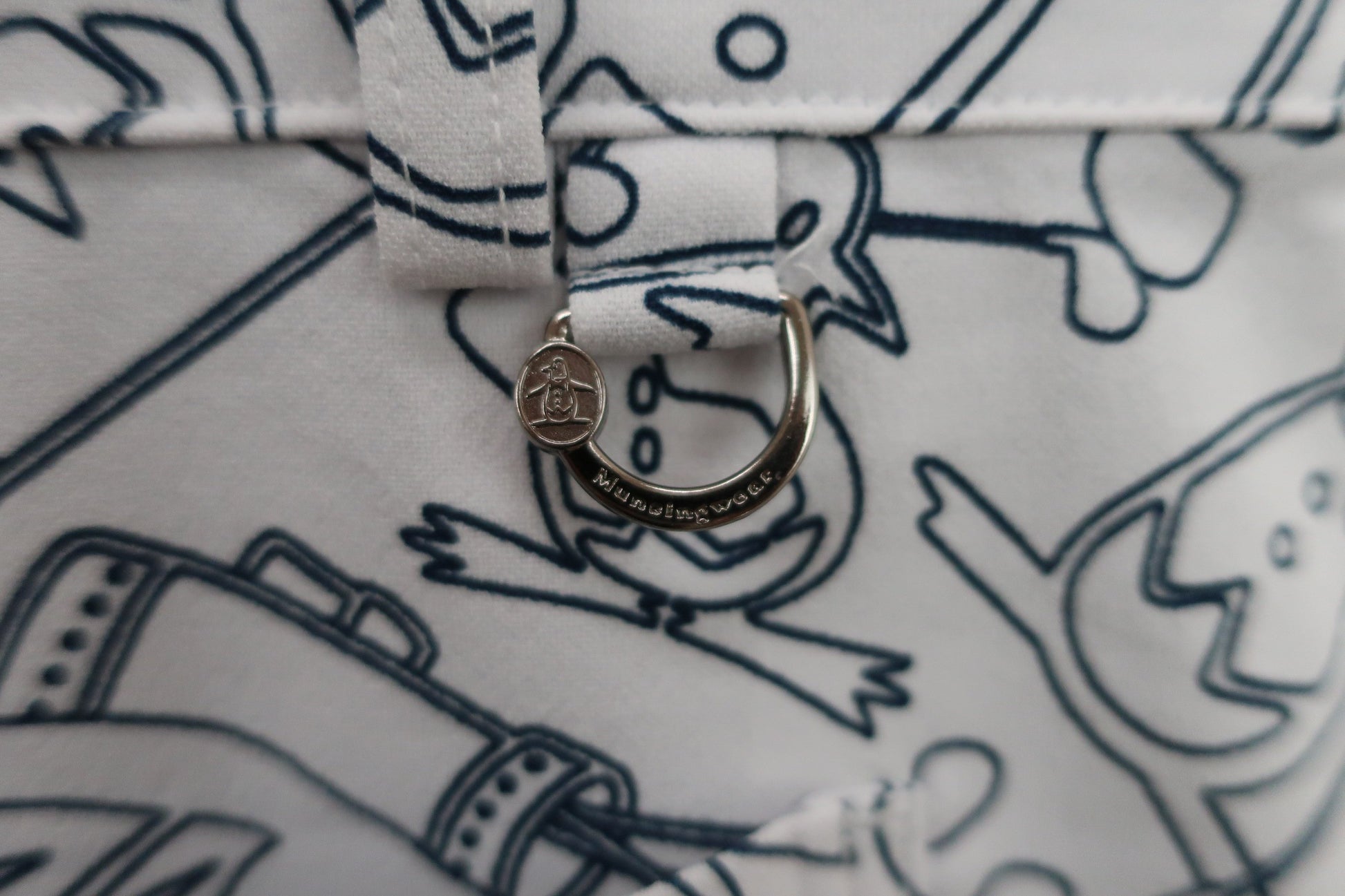 Munsingwear(マンシングウェア) ワンピース 白ネイビー レディース L A-5