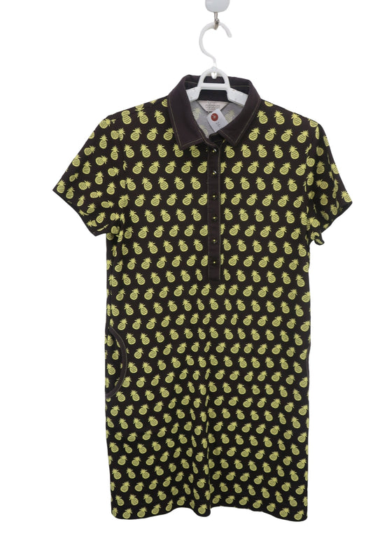 adabat(アダバット) ワンピース ブラウンパイナップル柄 レディース 40 B-1