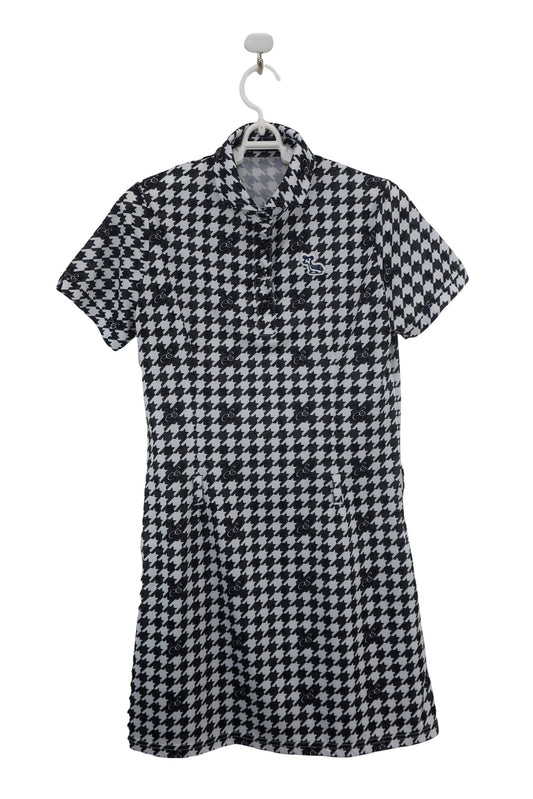 efficace(エフィカス) ワンピース 白黒総柄 レディース L A-1