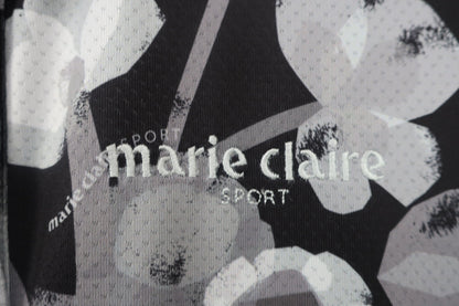 marie claire sport(マリ・クレール・スポーツ) ポロシャツ グレー花柄 レディース L A-3