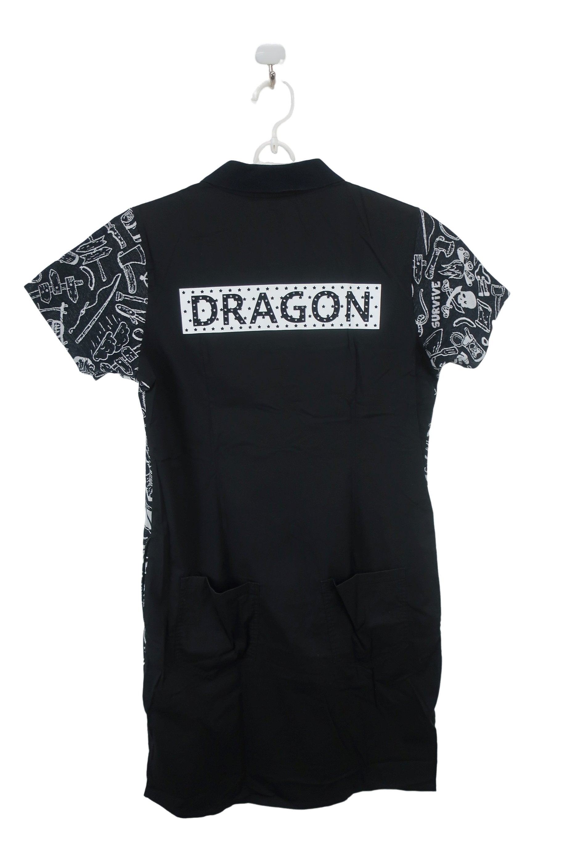 Dance With Dragon(ダンスウィズドラゴン) ワンピース 黒白総柄 レディース 3 D2-803300 A-2