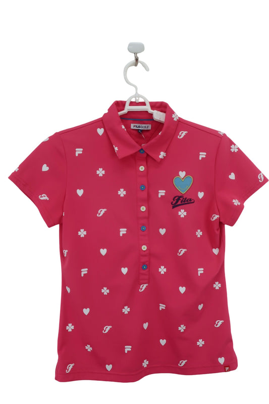 FILA GOLF(フィラゴルフ) ポロシャツ ピンク レディース L A-1