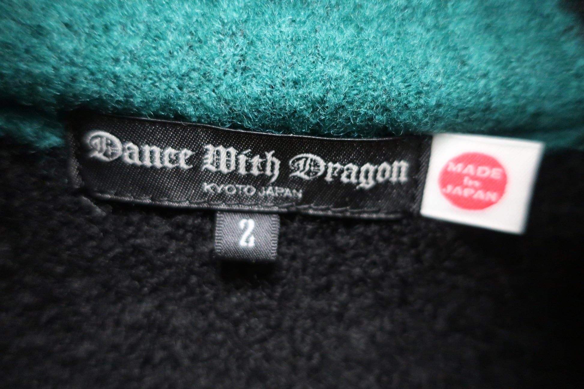 Dance With Dragon(ダンスウィズドラゴン) ハーフジップセーター 黒 メンズ 2 D1-631102 A-3