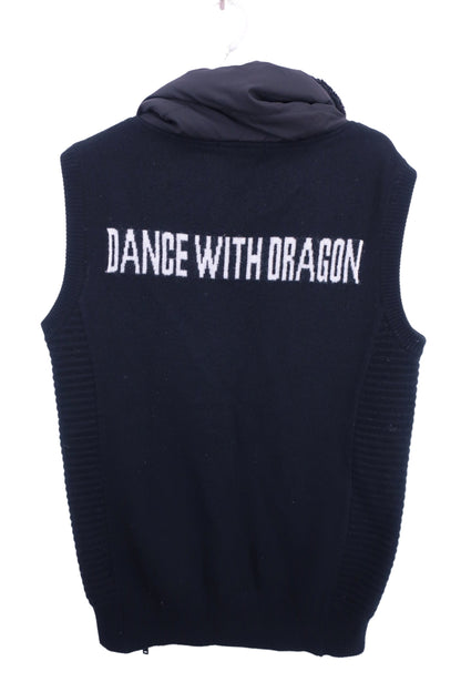 Dance With Dragon(ダンスウィズドラゴン) ニットベスト 黒 メンズ 3 D1-611700 A-5